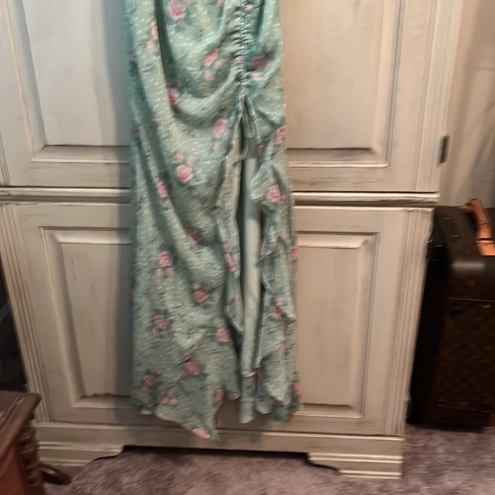 Floral Green Maxi Dress - Picture 6 of 16